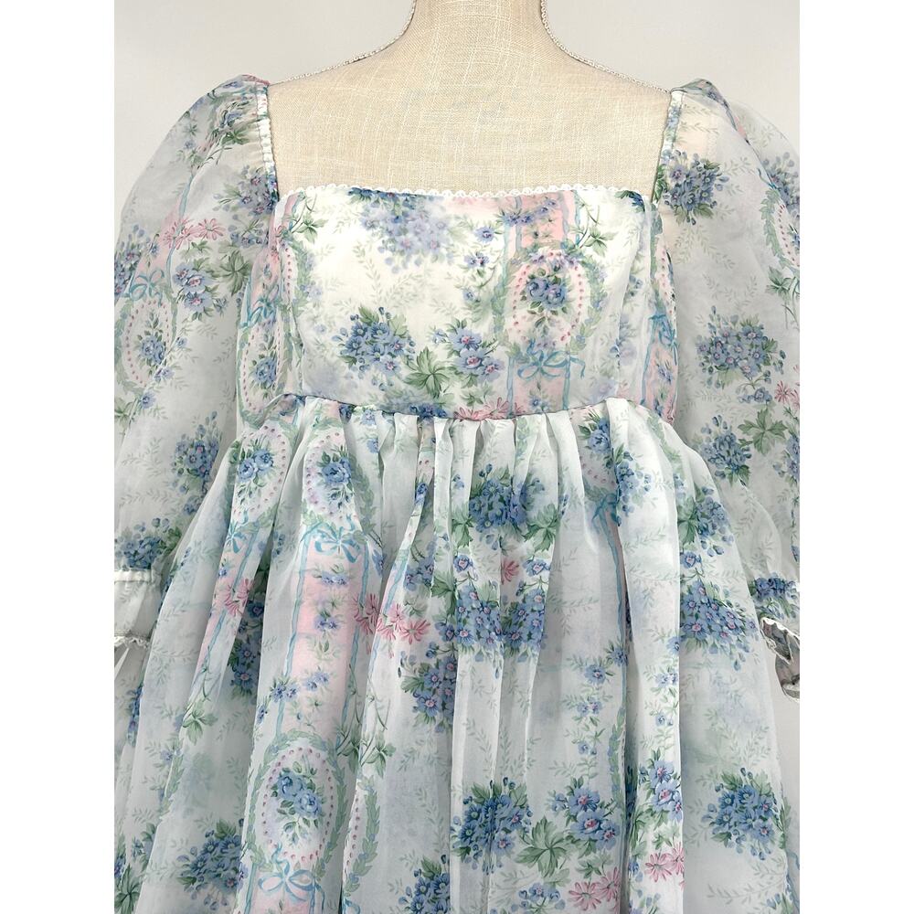Selkie‎ La Belle Etoile Organza French Puff Dress XL - Picture 5 of 13